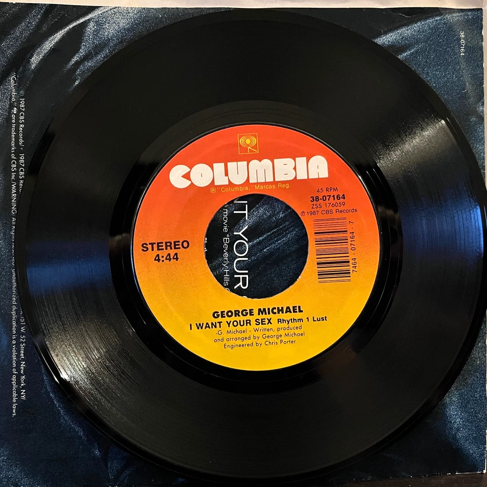 GEORGE MICHAEL - I Want Your Sex (1987) - 7" Vinyl Record 45RPM - VG+ Foto 3 de 4