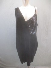Shein Size 3XL Womens Black Sequine Straps One Shoulder Coctail Beauty Dress 141