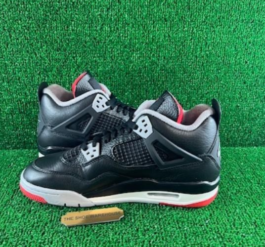 Nike Air Jordan 4 Retro Bred Reimagine B-GRADE FQ8213-006 GS Sz
