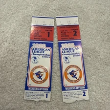 1983 MLB American League Championship - Orioles Ticket, Games 1 And 2
