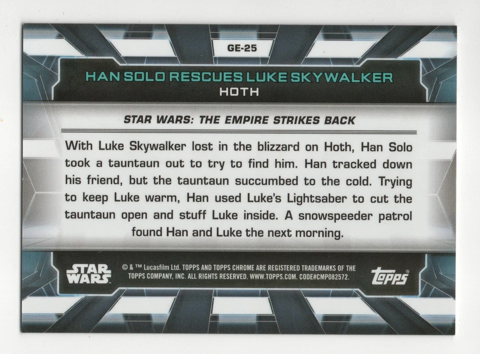 2024 Star Wars Hyperspace Galactic Eras #GE-25 Han Solo Rescues Luke Skywalker - Image 2 of 2