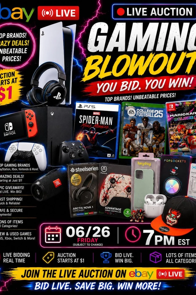💥GM2 Gaming/Gadgets Ebay Live 6/26 - NO CANCELS/RETURNS/SALES FINAL