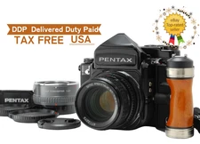 ⏯️All Late [NEAR MINT w/Grap] Pentax 67 TTL SMC P 105mm f2.4 Medium Format JAPAN