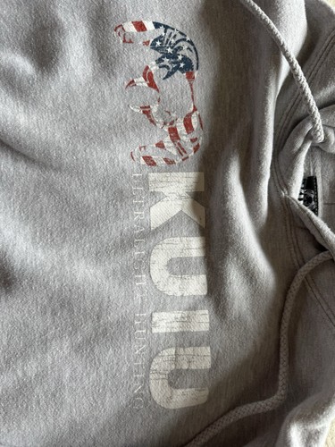 Kuiu Hoodie Herren M grau Jagd Pullover Sweatshirt Logo Fleece ultraleicht - Bild 3 von 4