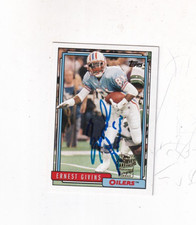 2003 ERNEST GIVINS  TOPPS ARCHIVES FAN FAVORITE AUTO/AUTOGRAPH HOUSTON OILERS