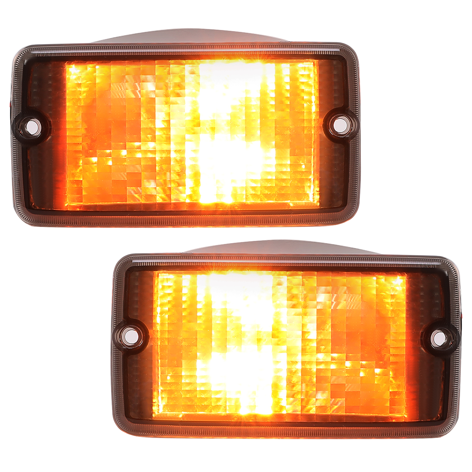 Jeep Wrangler TJ 1997-2006 Smoke Bumper Signal Side Marker Light Pair