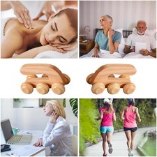 Wooden Back Massage Roller Wood Massage Tools , Lymphatic Drainage for Leg Back