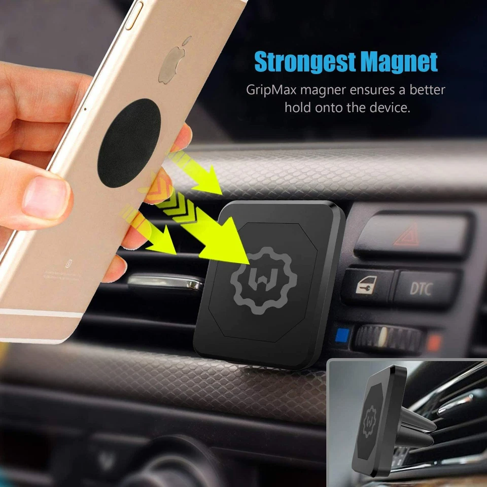 WixGear Air Vent Mobile Phone Car Holder Mount Magnetic Super Strong Square  - Image 2 of 4