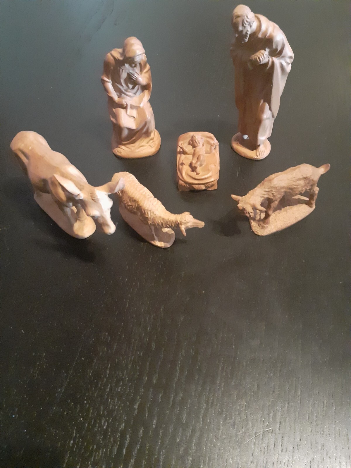 Krippenfiguren von Kuolt, natur, 6 Stück Josef 15 cm hoch