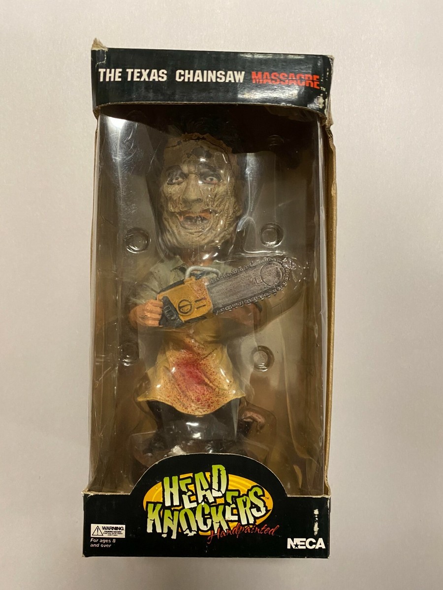 RARE NECA TEXAS CHAINSAW MASSACRE LEATHERFACE HEAD KNOCKERS RARE NECA TEXAS CHAINSAW MASSACRE LEATHERFACE HEAD KNOCKERS