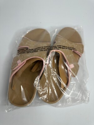 Spenco Kholo Wave Slide Women's Supportive Sandal Tan M