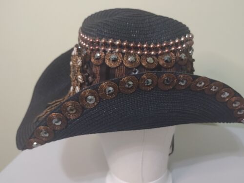 Whittall & Shon Western Appliques Concho Embellishments Black & Bronze Hues - Picture 6 of 8
