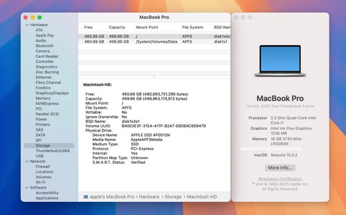 Apple MacBook Pro 13" 2020 A2251 2.3GHz Intel i7 16GB RAM 512GB SSD Silver Good - Picture 8 of 8