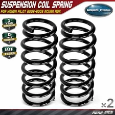 2pcs Rear Coil Spring Set for Acura MDX 2003-2006 Honda Pilot 2003-2008 V6 3.5L