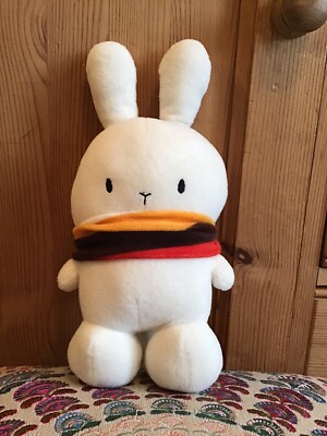 Korea Booto weißer Hase Kaninchen Schal Ostern weiches Plüschtier Kuscheltier 8 Zoll