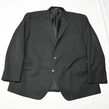 Stafford 52R Black Travel Suit Separates Classic Sport Coat Suit Jacket Blazer