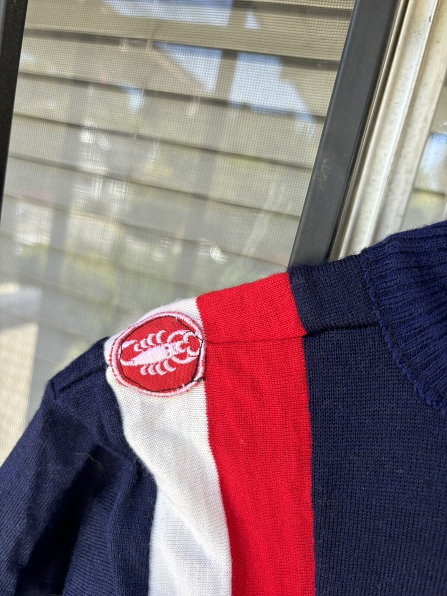 Maillot Cyclisme Vintage Castelli Eroica ATALA/CAMPAGNOLO - Taille XL (19 Pouces), Bleu/blanc Rayé, Poches Dos | Occasion, Fabriqué En Italie, Pour Le Vélo
