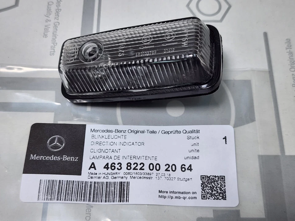 Blinker seitlich Original Mercedes G Klasse Seitenblinker weiß W 460 461 463 Set - Bild 4 von 4