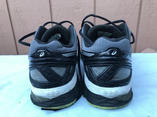 Asics Men Gel-Kayano 22 US 8 4E Running Shoe Charcoal Silver Lime T549N 7393 A2 - Picture 5 of 11