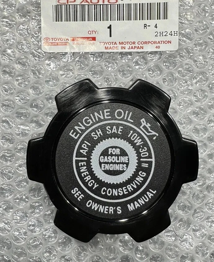 94-97 TOYOTA CELICA 1.8L 2.2L TAPA DE LLENADO DE ACEITE DE MOTOR 10W OEM NUEVO Foto 4 de 4