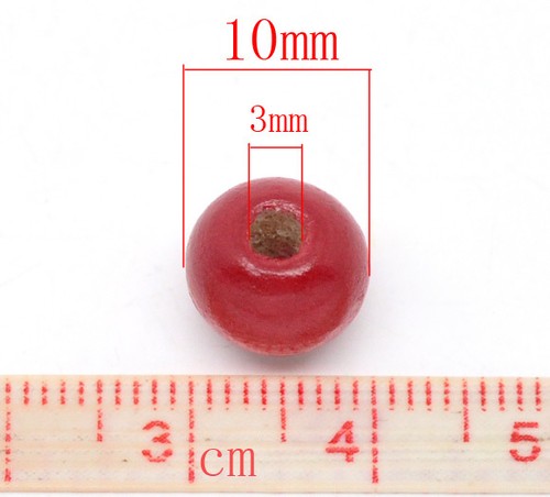 200 pcs Wooden Wood Round Spacer Beads - 10x9mm - 19 Colors Available! - Picture 11 of 61