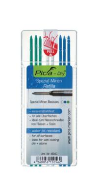 Pica Minenset -Dry 3x blau, 2x weiß, 3x grün wasserstrahlfest