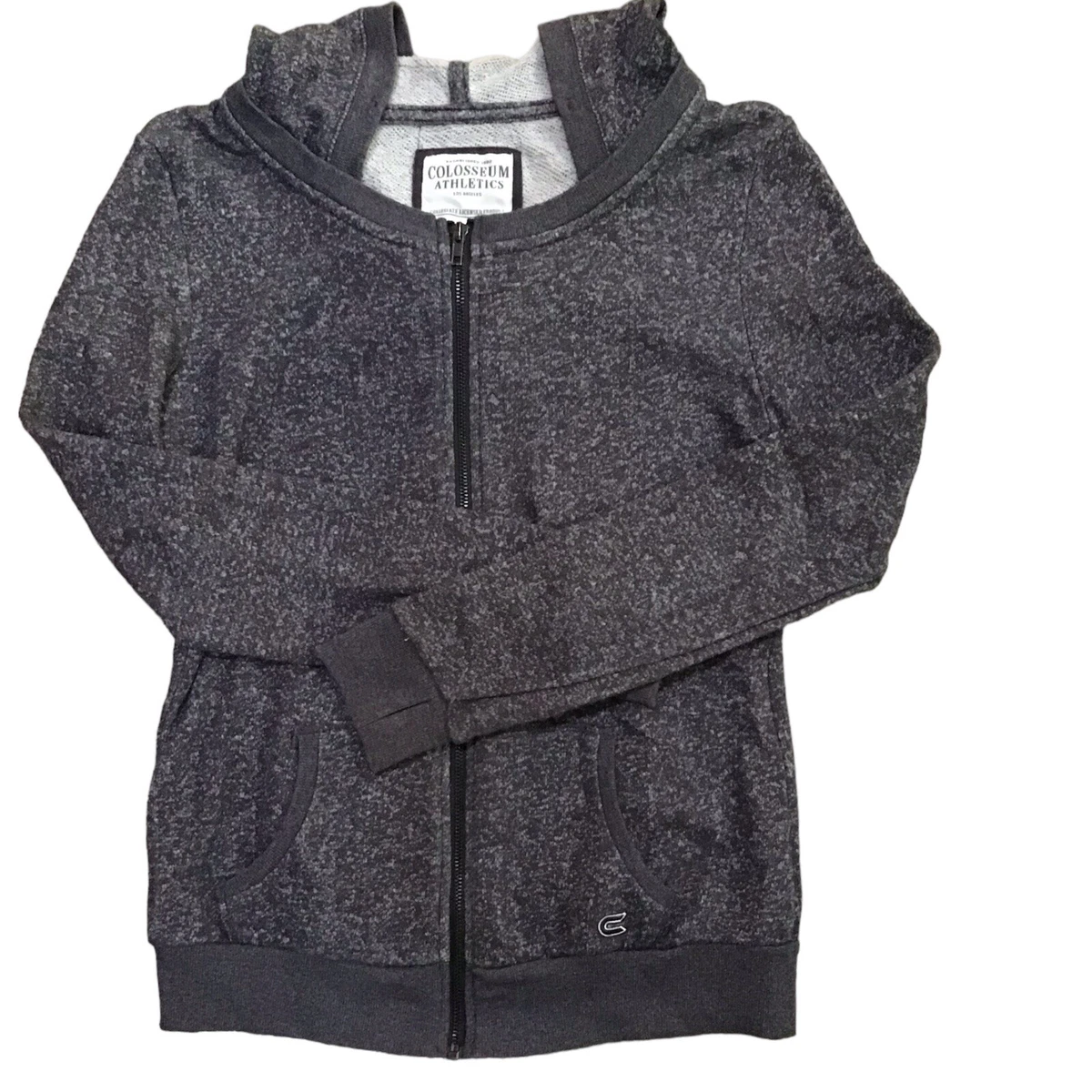 Colosseum Athletics Zippered Sweatshirt Size Large Gray