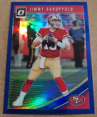 2018 Panini Donruss Optic JIMMY GAROPPOLO #86 Blue Holo Prizm SP #/149 SF 49ers