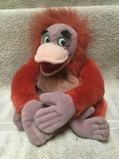Disney store King Louie The Jungle book king Monkey Beanie Stuffed Animal 10"