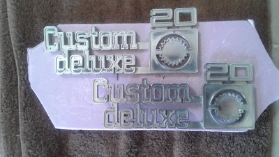 1973 1980 Chevy Truck Parts Custom Deluxe 20 Emblems Badges Trim ...