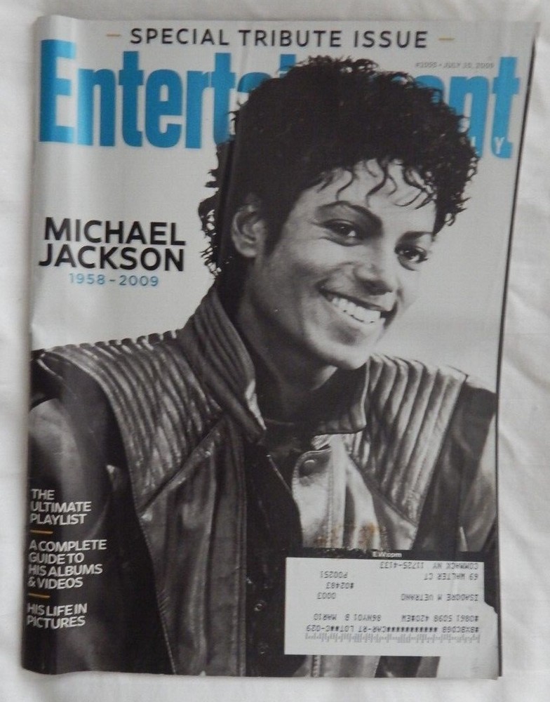 Michael Jackson Tribute - Entertainment Weekly Magazine #1055 July 10, 2009