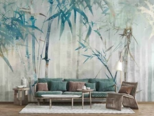 3D Bamboo Forest Wallpaper Wall Mural Removable Self-adhesive Sticker479
