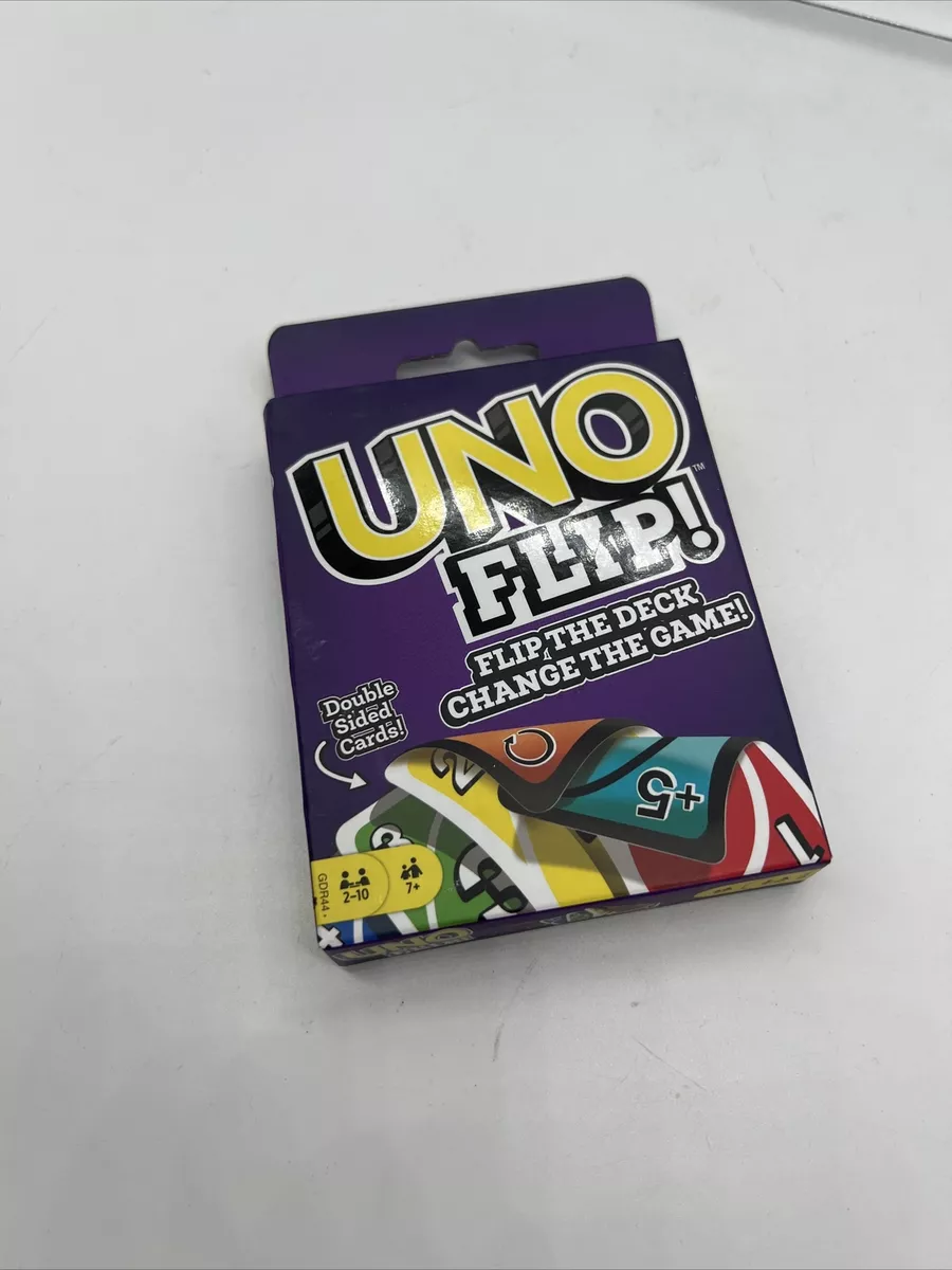 New UNO Flip Card Game By Mattel Games Flip The Deck Double Sided Cards  Sealed 887961751062