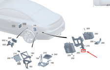 NEU MERCEDES-BENZ GLE W167 BATTERIE-LADEGERÄT-HALTERUNG A1673420000 ORIGINAL