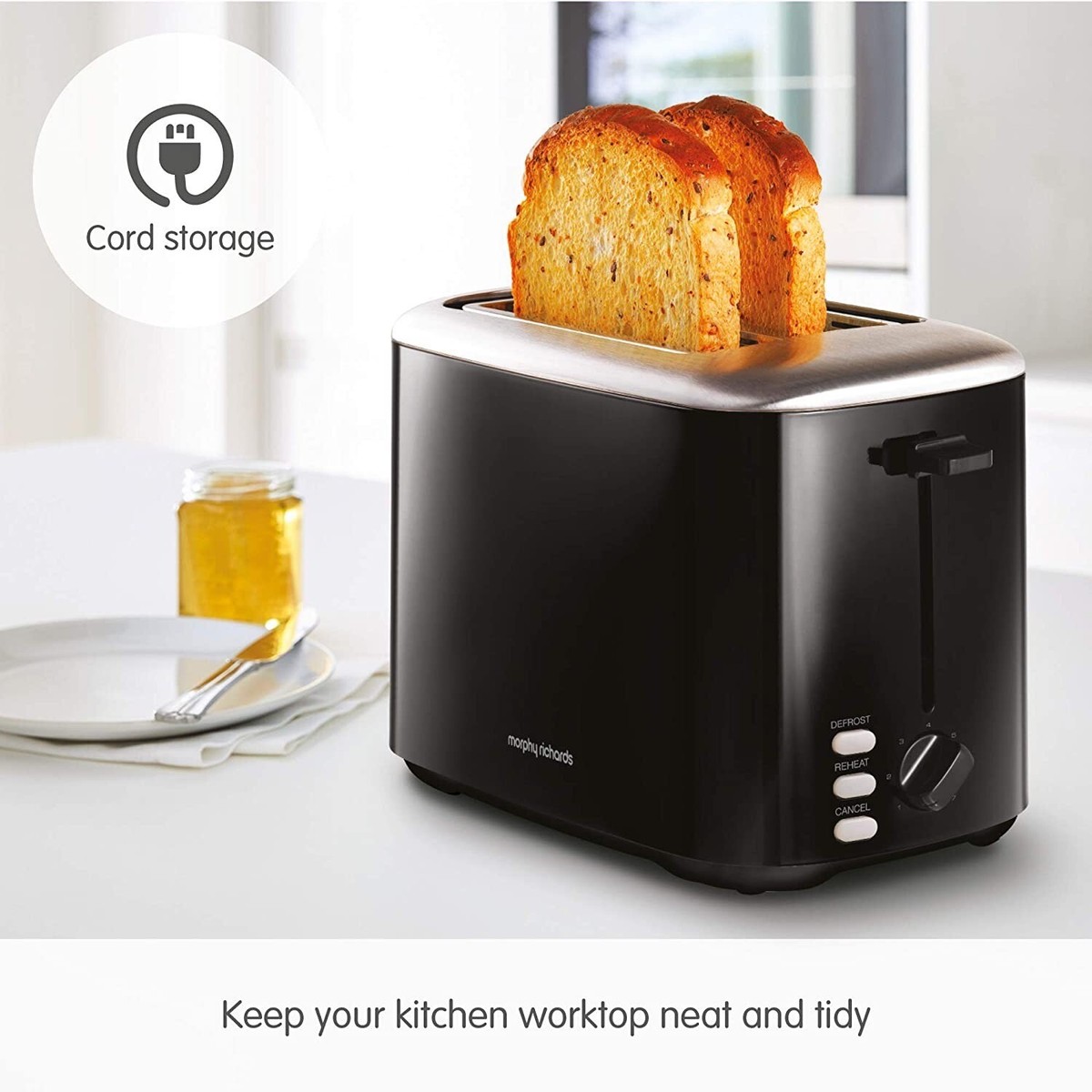 Morphy Richards 222064 Equip 800w Slice Wide Slot Toaster