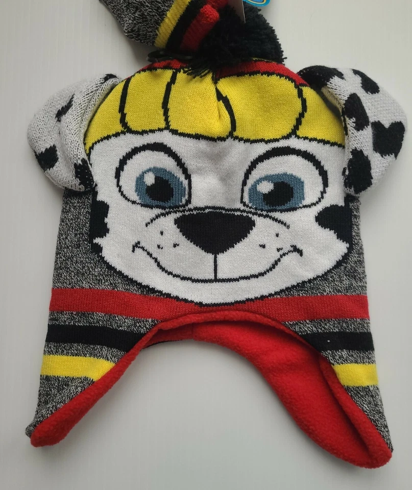 Paw Patrol Niño Trampero Sombrero y Mitones Conjunto Gorro Marshall Nuevo Foto 3 de 3