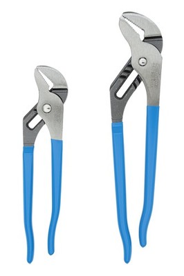 Tongue and Groove Plier Set 2 Piece 9.5 12 Polished Channellock TG-1 Slip