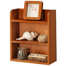 3 Tier Vintage Display Shelf Freestanding  Wall Hanging Decorative Wooden Sh...