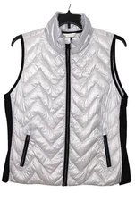 Christopher & Banks Vest Quilted Down Puffer Women's Size Medium Lightweight