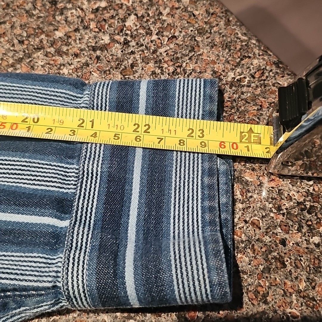 Pendleton Western Vertical Striped Blue Shirt Men… - image 9