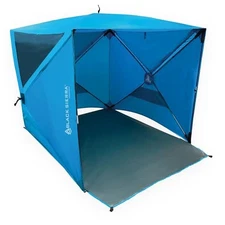 Black Sierra Beach Tent with UPF 50+ Sun Protection, Easy Set Up Extra Large