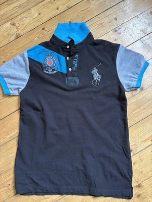 Polo Ralph Lauren Polo-Shirt L (fällt wie M aus) – Colorblock & Big Pony Patch - Bild 1 von 4