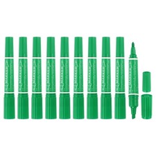10 Pcs Art Marker Pen Double-Ended Colored Pen Dual Sketch Marker, Middle Green