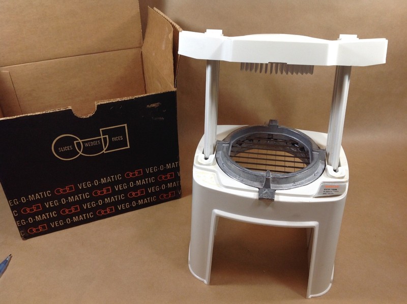 Vintage VEG-O-MATIC  Complete in Original Box w/Paperwork Wedger Blade Sharpener