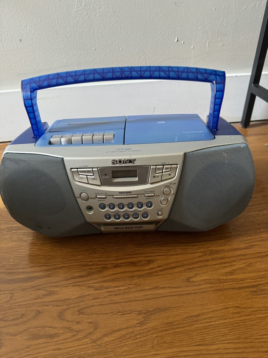 Y2K Sony CFD-922 Radio w/CD, Cassette, AM/FM Tested Fully Working