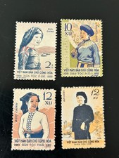 Timbre Vietnam Nord Série Yvert & Tellier N° 182 a 185 Neuf (*) TB