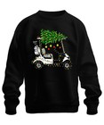 Weihnachten Golfwagen mit Lichtern und Tannenzweigen Design Freude Unisex Sweats