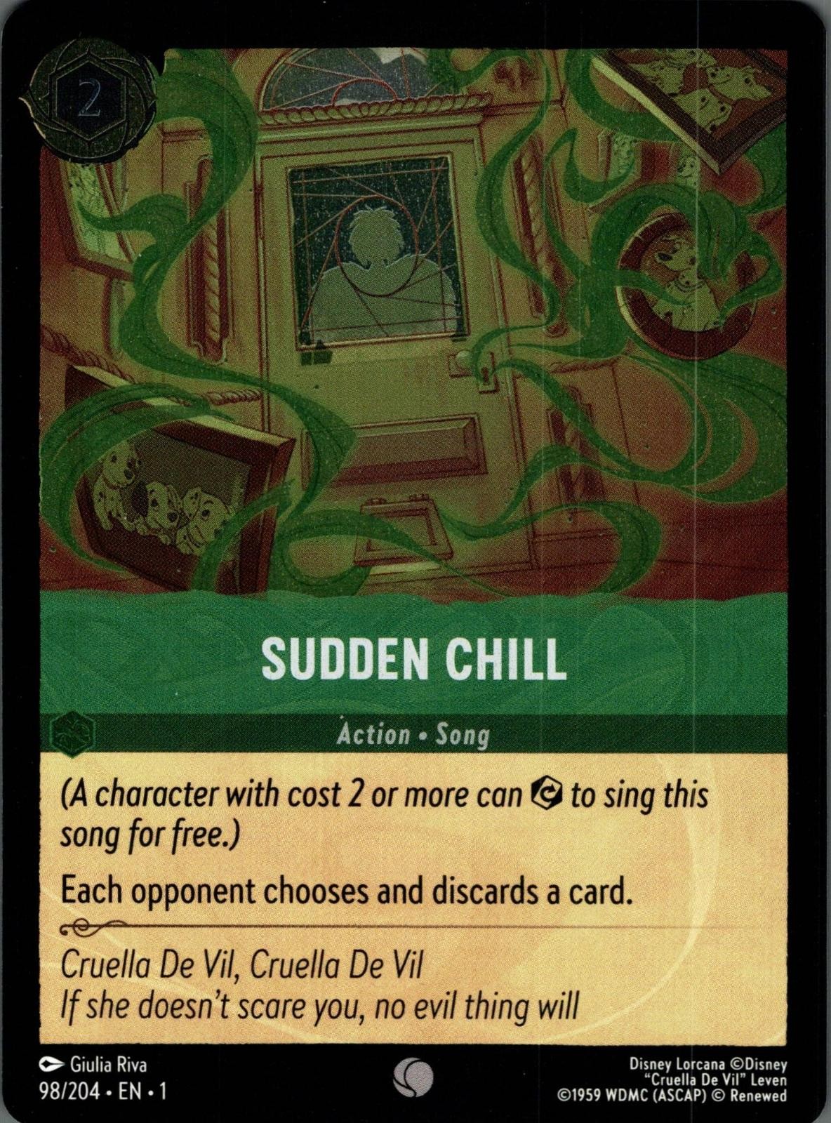 Sudden Chill 98/204 Common The First Chapter Lorcana Cold Foil Near Mint
