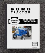 Farm Tractor Owners Operator Manual Ford 2000 3000 4000 5000 Tractor P180