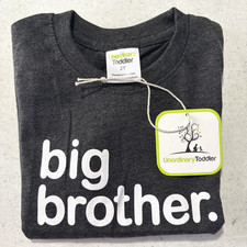 Big Brother Shirt For Toddler Boys Outfit Pregnancy Announcement Reveal Kids 3Y